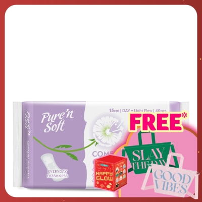 PURE'N SOFT Ultra Thin Pantyliner 150mm 40's