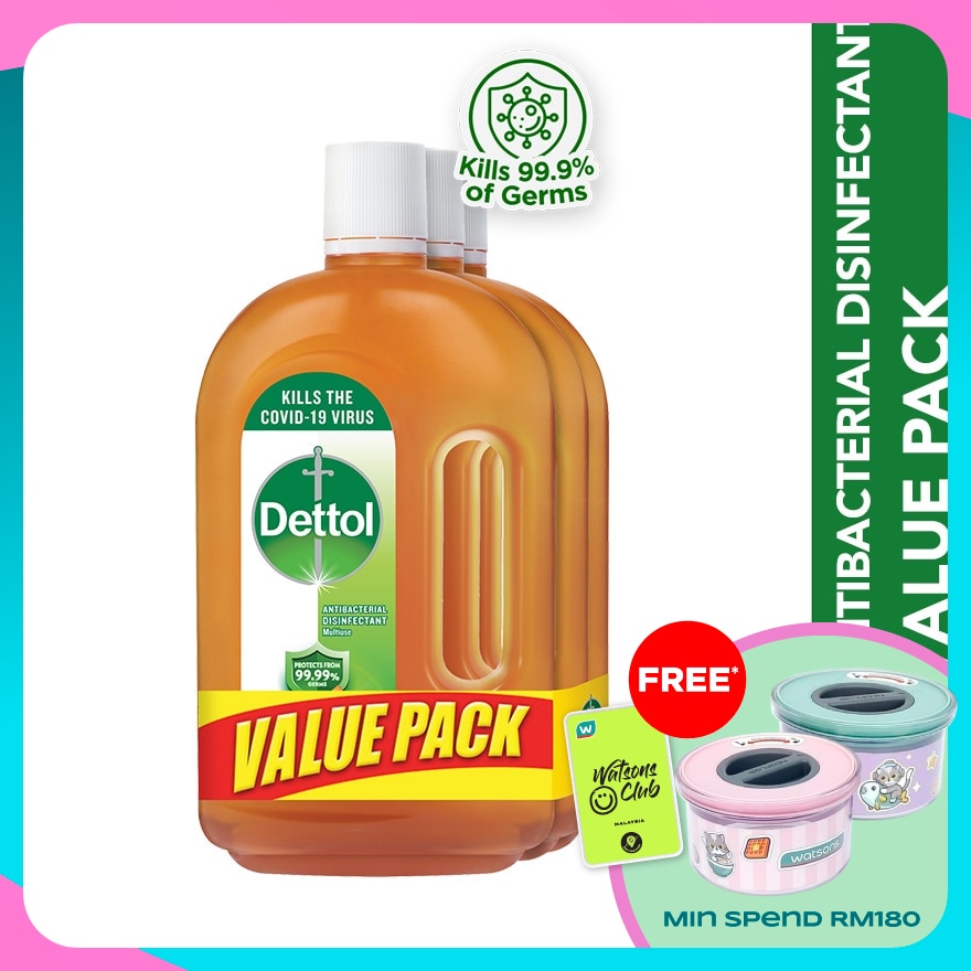 Antiseptic Liquid Value Pack 750ml x3
