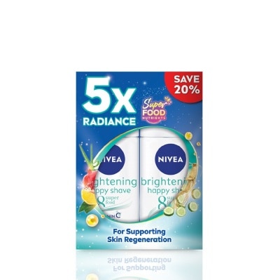 NIVEA Deodorant  Extra Bright Happy Shave Roll On TWP 2x50ml