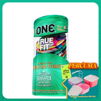 ONE - TRUE FIT LATEX CONDOM 12'S