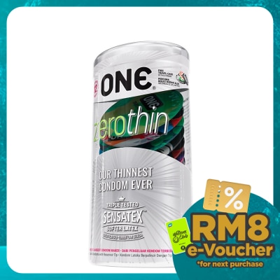 ONE ZEROTHIN LATEX CONDOM 12'S