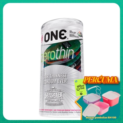 ONE - ZEROTHIN LATEX CONDOM 12'S