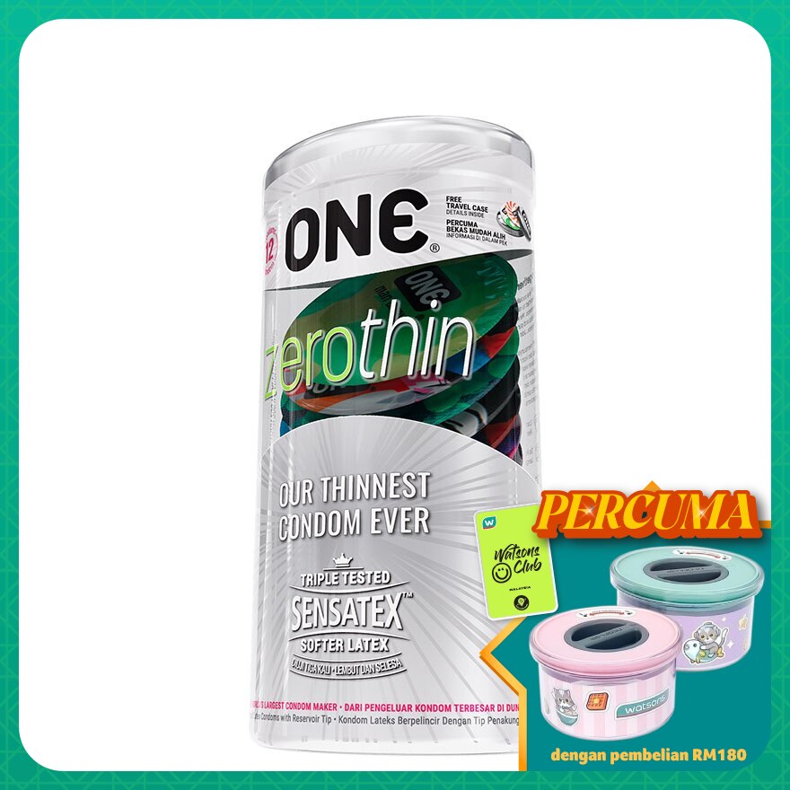 ZEROTHIN LATEX CONDOM 12'S