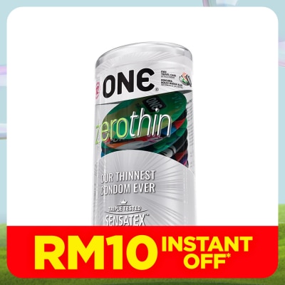 ONE ZEROTHIN LATEX CONDOM 12'S