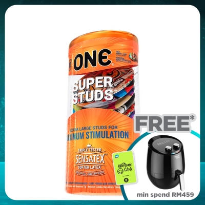 ONE SUPER STUDS LATEX CONDOM 12'S