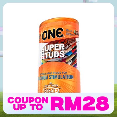 ONE SUPER STUDS LATEX CONDOM 12'S