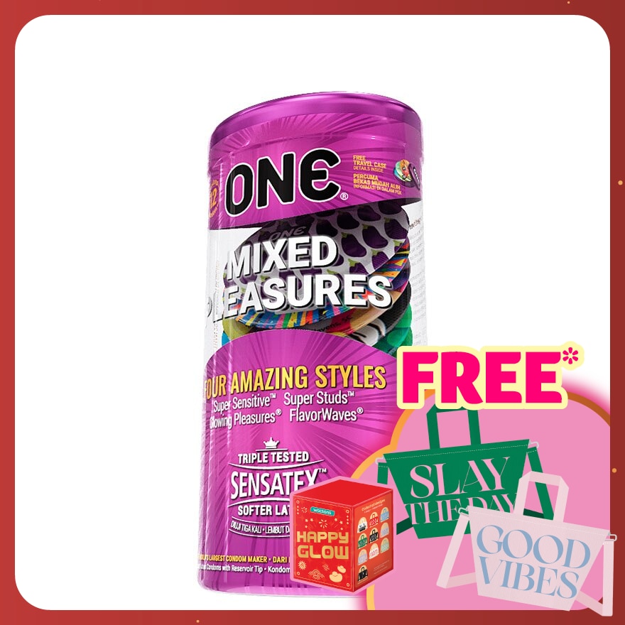 MIXED PLEASURES LATEX CONDOM 12'S