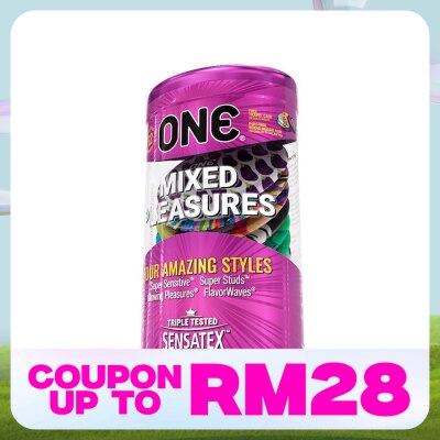 ONE MIXED PLEASURES LATEX CONDOM 12'S