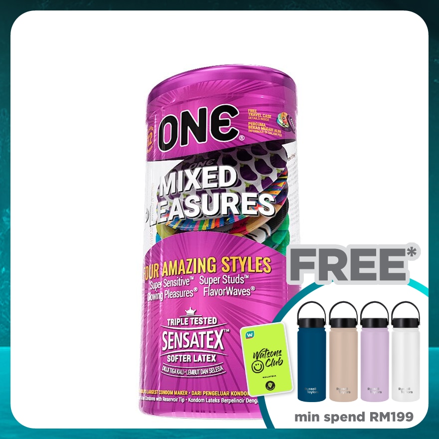 MIXED PLEASURES LATEX CONDOM 12'S