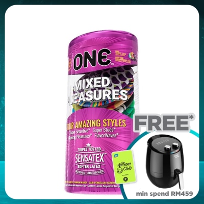 ONE MIXED PLEASURES LATEX CONDOM 12'S