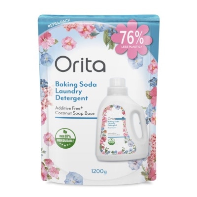 ORITA Baking Soda Laundry Detergent Refill Pack 1200g