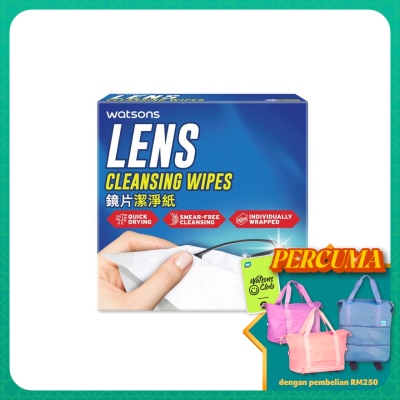 WATSONS Lens Cleansing Wipes 20's