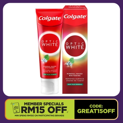 COLGATE Optic White Mint Plus Mineral Toothpaste 100g