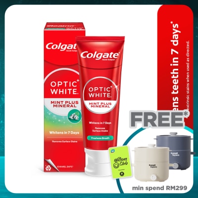 COLGATE Colgate Optic White Mint Plus Mineral Whitening Toothpaste 100g