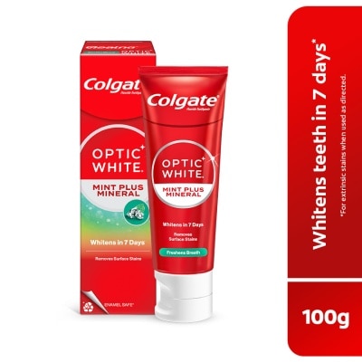 Pasta Gigi Colgate Optic White O2 Aromatic Menthol 85g - Pemutih Gigi dengan Rasa Segar