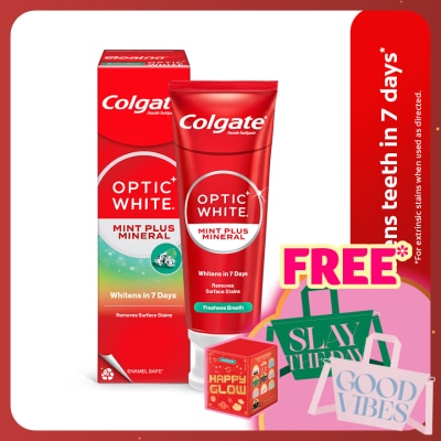 COLGATE Colgate Optic White Mint Plus Mineral Whitening Toothpaste 100g