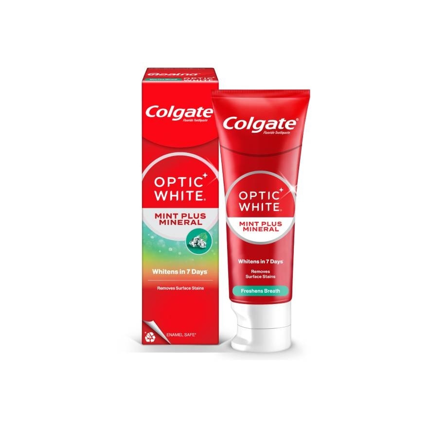 Colgate Optic White Mint Plus Mineral Whitening Toothpaste 100g