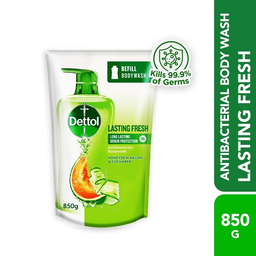 Body Wash Refill Lasting Fresh Honeydew Melon & Cucumber 850g