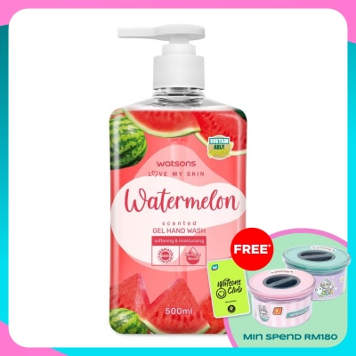 WATSONS Watermelon Scented Gel Hand Wash 500ml