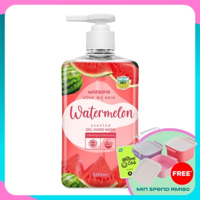 WATSONS Watermelon Scented Gel Hand Wash 500ml