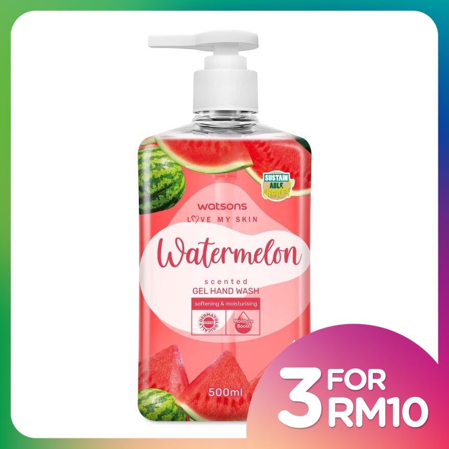 Watermelon Scented Gel Hand Wash 500ml
