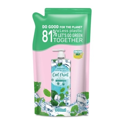 WATSONS Cool Mint Scented Gel Body Wash Refill 900ml