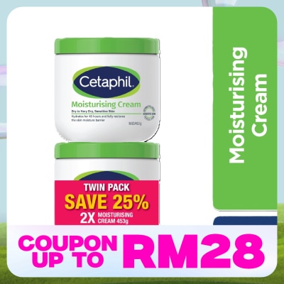 CETAPHIL Moisturizing Cream For Face & Body 453g X 2