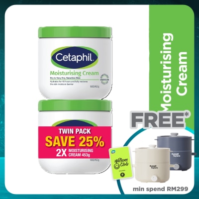 CETAPHIL Moisturizing Cream For Face & Body 453g X 2