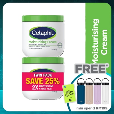 CETAPHIL Moisturizing Cream For Face & Body 453g X 2