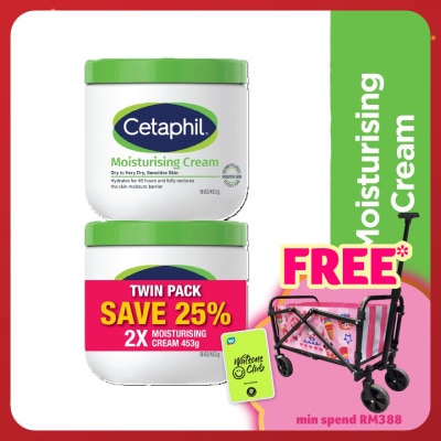 CETAPHIL Moisturizing Cream For Face & Body 453g X 2