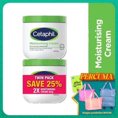 CETAPHIL Moisturizing Cream For Face & Body 453g X 2