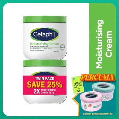 CETAPHIL Moisturizing Cream For Face & Body 453g X 2