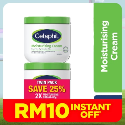 CETAPHIL Moisturizing Cream For Face & Body 453g X 2