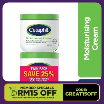 CETAPHIL Moisturizing Cream For Face & Body 453g X 2