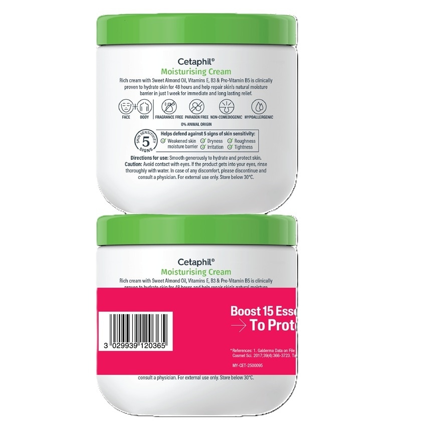 Moisturizing Cream For Face & Body 453g X 2