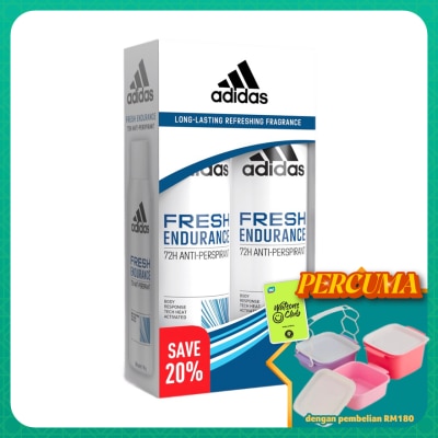 ADIDAS WOMEN - FRESH ENDURANCE DEO SPRAY 150ML X2