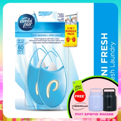 AMBI PUR - Mini Fresh Small Space Freshener Fresh Laundry 2x4.5ml