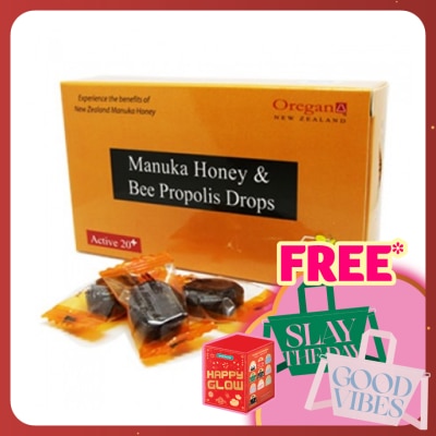 OREGAN Active 20+ Manuka Honey & Bee Propolis Drops 12s