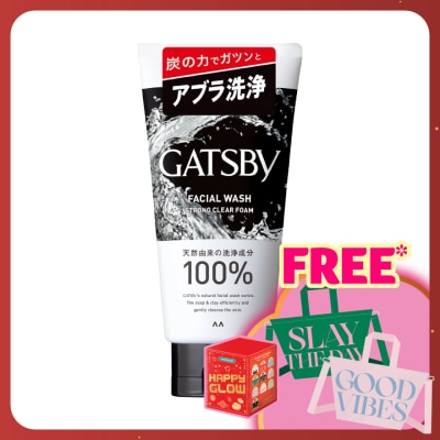 GATSBY Facial Wash Strong Clear Foam 130g