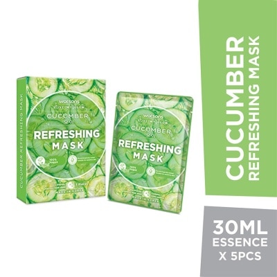 WATSONS Cucumber Refreshing Mask 5s