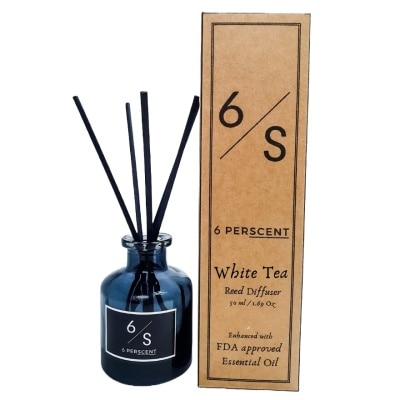 6 PERSCENT White Tea Reed Diffuser + Essential Oil 50ml