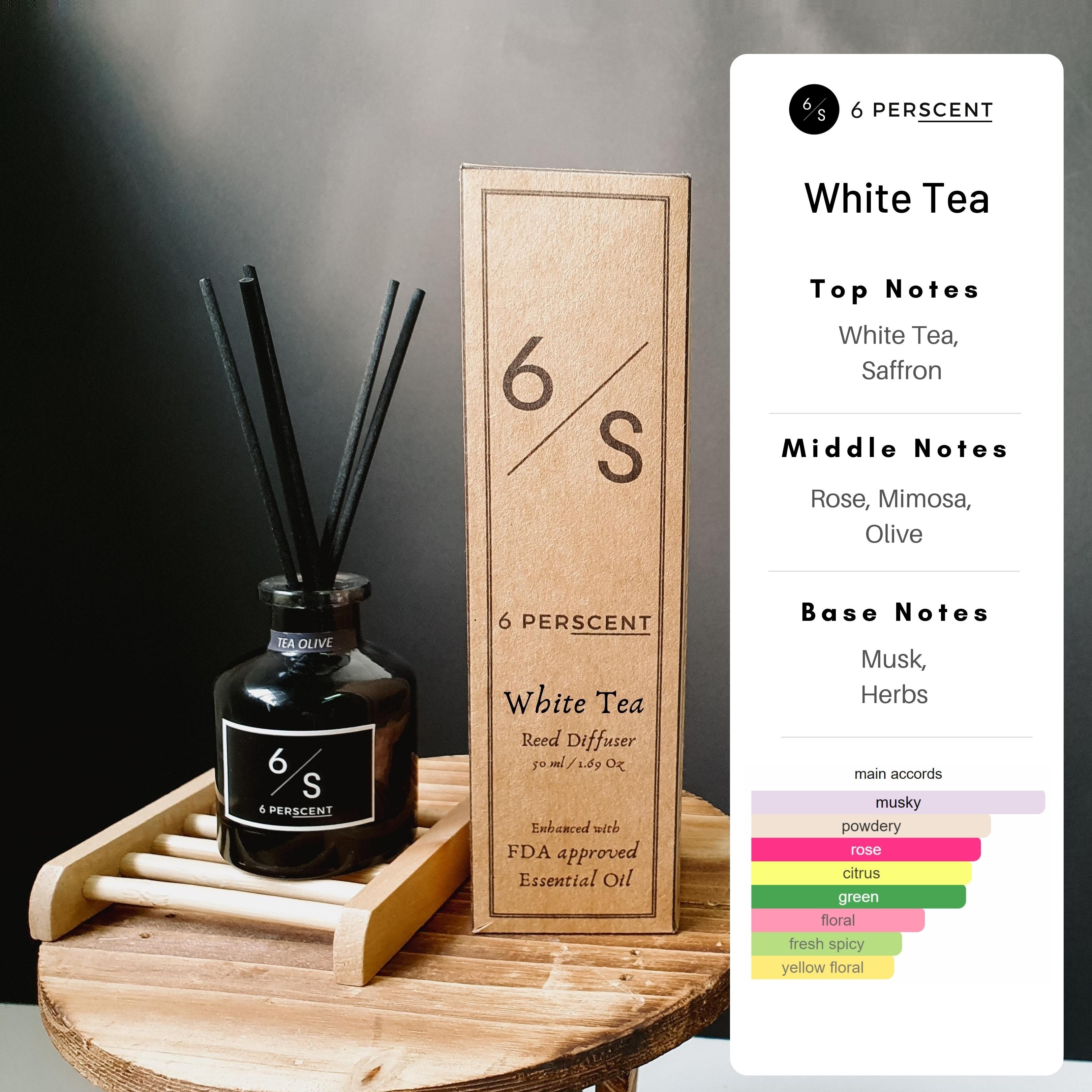 White Tea Reed Diffuser + Essential Oil 50ml