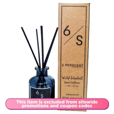 6 PERSCENT Bluebell Reed Diffuser + Essential Oil 50ml