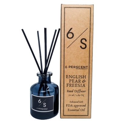 6 PERSCENT English Pear Reeds Diffuser + Essential Oil 50ml