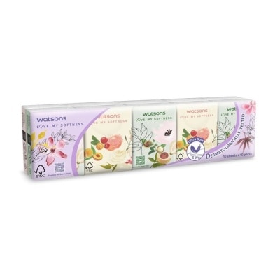 WATSONS X-flower Mini Hankies 3plyx10shtx10s