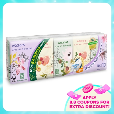 WATSONS - X-flower Mini Hankies 3plyx10shtx10s