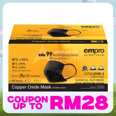 EMPRO Empro 4V Series Cooper Oxide 4PLY Face Mask 40's