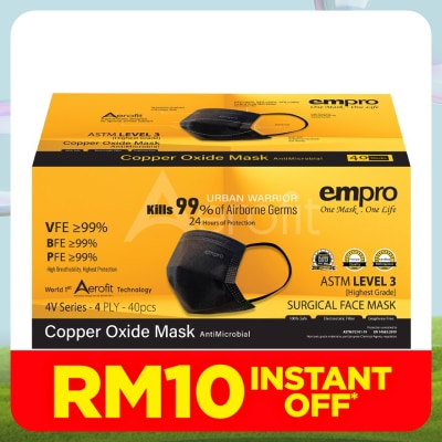 EMPRO Empro 4V Series Cooper Oxide 4PLY Face Mask 40's