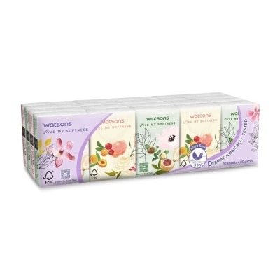 WATSONS X-flower Mini Hankies 3plyx10shtx20s