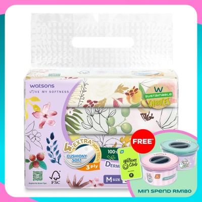 WATSONS X-flower Travel Tissues 3plyx50shtx4s